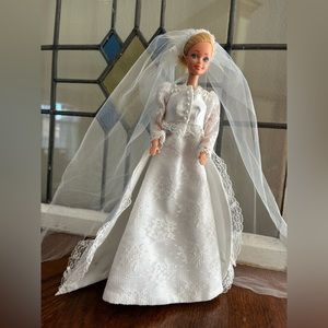 70’s Barbie in handmade wedding dress
